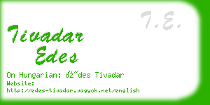 tivadar edes business card